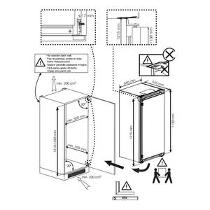 Küchenzeile Low-Line Touch Variante D Schwarz / Eiche Sierra Dekor - Breite: 300 cm - Ausrichtung rechts - Mit Elektrogeräten