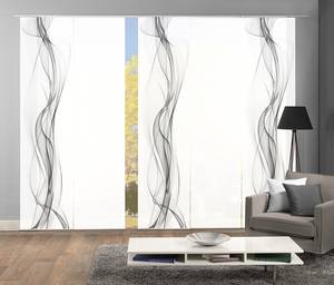 Schuifgordijn Haze geweven stof - 60 x 245 cm - Grijs - Set van 5