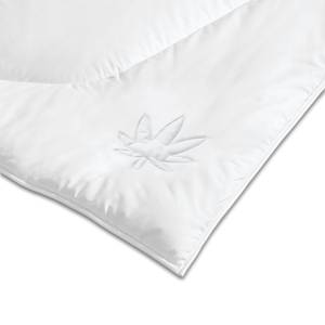 Couette Hanf medium Coton / Chanvre - Blanc - 240 x 220 cm