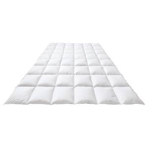 Daunenbettdecke Sleepwell Comfort 6x8 Baumwolle / Daunen / Federn - Weiß - 155 x 220 cm