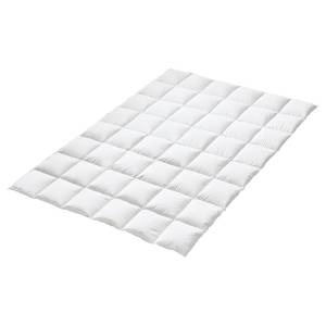 Couette en duvet Elegance 700 medium Coton / Duvet d’oie - Blanc - 155 x 220 cm