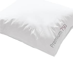 Couette en duvet Premium 750 medium Coton / Duvet d’oie - Blanc - 260 x 240 cm