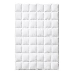 Couette en duvet Superior medium Coton / Duvet - Blanc - 140 x 200 cm