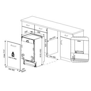 Küchenzeile Low-Line Easytouch Kombi C Dunkelgrün - Breite: 240 cm - Ausrichtung rechts - Mit Elektrogeräten