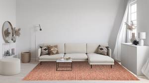 Tapis en laine Alm-Freunde Laine vierge / Terracotta / 140 x 200 cm - Terre cuite - 140 x 200 cm