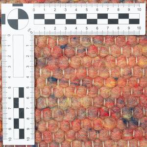 Tapis en laine Alm-Freunde Laine vierge / Terracotta / 140 x 200 cm - Terre cuite - 140 x 200 cm