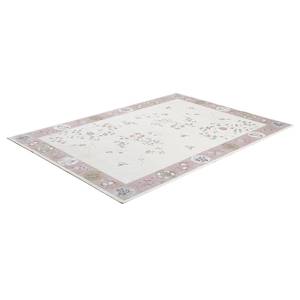 Tappeto a pelo corto Cherina Viscosa - Beige / Rosa - 80 x 150 cm