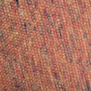 Tapis en laine Alm-Freunde Laine vierge / Terracotta / 70 x 130 cm - Terre cuite - 70 x 130 cm