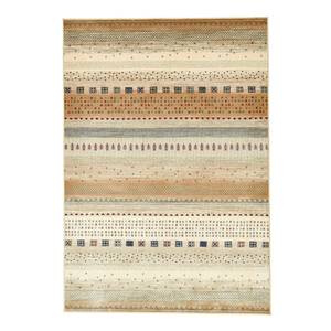 Laagpolig vloerkleed Cherina viscose - beige/bruin - 120 x 170 cm - Beige/bruin - 120 x 170 cm