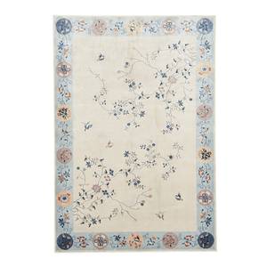 Tappeto a pelo corto Cherina Viscosa / Beige - Blu chiaro / 80 x 150 cm - Blu / Grigio chiar - 80 x 150 cm