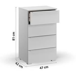 Buffet Monostar Blanc alpin - Largeur : 47 cm