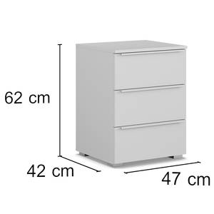 Comodino Monostar Bianco alpino - Altezza: 62 cm - Set da 1