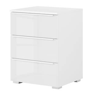 Table de chevet Monostar à vitre Blanc alpin - Hauteur : 62 cm - 1 set