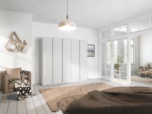 Armoire à portes battantes Monostar Blanc alpin - Largeur : 226 cm - Premium