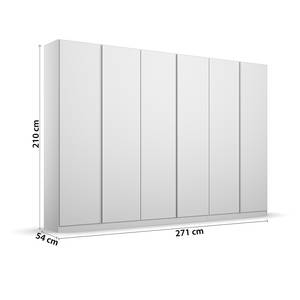 Armoire à portes battantes Monostar Blanc alpin - Largeur : 271 cm - Premium