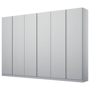 Armoire à portes battantes Monostar Gris soie - Largeur : 271 cm - Premium