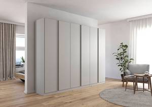 Armoire à portes battantes Monostar Gris soie - Largeur : 271 cm - Premium