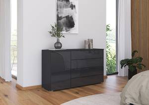 Sideboard Monostar mit Glas Graumetallic