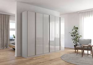 Draaideurkast Monostar met glas Zijdegrijs - Breedte: 271 cm - Premium