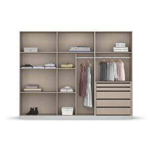 Drehtürenschrank Monostar Seidengrau - Breite: 271 cm - Basic