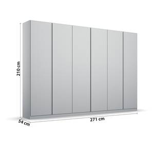 Drehtürenschrank Monostar Seidengrau - Breite: 271 cm - Basic