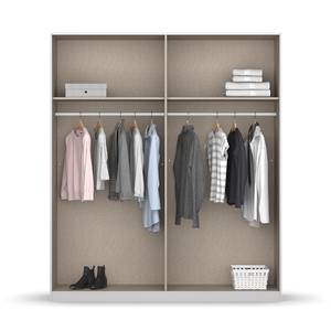 Drehtürenschrank Monostar Seidengrau - Breite: 181 cm - Basic