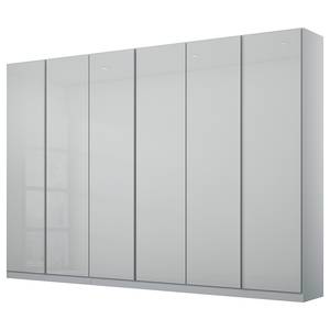 Drehtürenschrank Monostar mit Glas Seidengrau - Breite: 271 cm - Basic