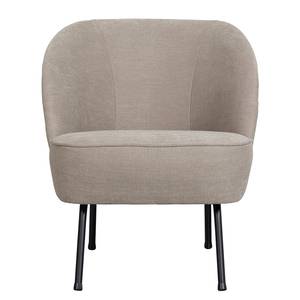 Fauteuil Vogue Acier / Velours - Sable