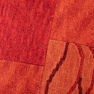 Tapis en laine Domas Laine vierge / Rouge / 60 x 90 cm - Rouge - 60 x 90 cm