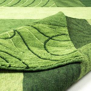 Wollen vloerkleed Domas scheerwol - groen- 300 x 400 cm - Groen - 300 x 400 cm