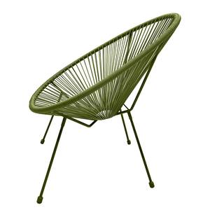 Sitzgruppe Copacabana 3-teilig Eisen / Kunststoff - Olivgrün