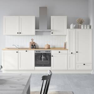 Küchenzeile Low-Line Cascada Variante C Weiß - Breite: 330 cm - Ausrichtung rechts - Mit Elektrogeräten