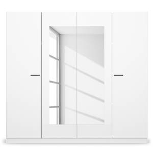 Armoire à portes battantes Florenz Blanc alpin - Largeur : 226 cm - Avec portes miroir