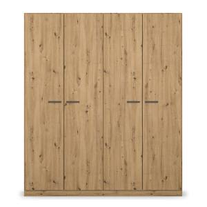 Drehtürenschrank Florenz Eiche Artisan Dekor - Breite: 181 cm - Ohne Spiegeltür/-en