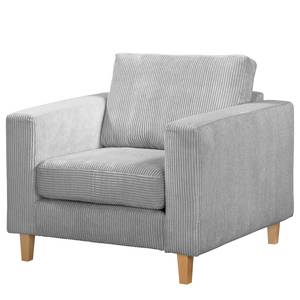 Fauteuil MAISON vlakweefsel - Corduroy Poppy: Lichtgrijs