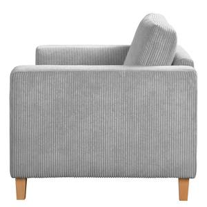 Fauteuil MAISON Tissage à plat - Velours côtelé Poppy: Gris clair