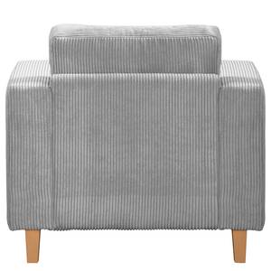 Fauteuil MAISON Tissage à plat - Velours côtelé Poppy: Gris clair