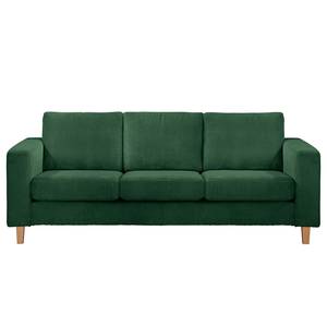 3-Sitzer Sofa MAISON Cordstoff Poppy: Tannengrün - Ohne Schlaffunktion