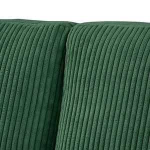 3-Sitzer Sofa MAISON Cordstoff Poppy: Tannengrün - Ohne Schlaffunktion