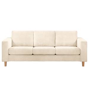 3-Sitzer Sofa MAISON Cordstoff Poppy: Creme - Ohne Schlaffunktion