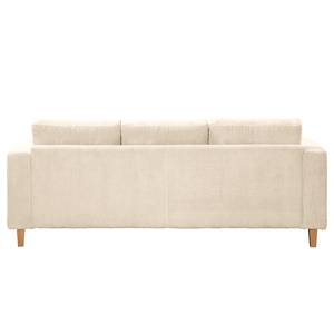 3-Sitzer Sofa MAISON Cordstoff Poppy: Creme - Ohne Schlaffunktion