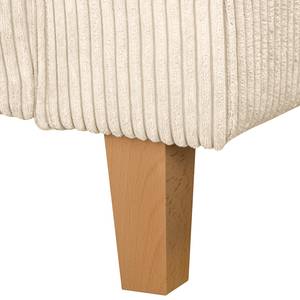 3-Sitzer Sofa MAISON Cordstoff Poppy: Creme - Ohne Schlaffunktion