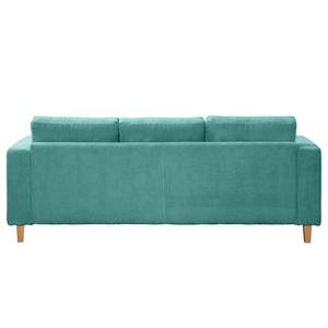 3-Sitzer Sofa MAISON Cordstoff Poppy: Türkis - Ohne Schlaffunktion