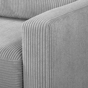 3-Sitzer Sofa MAISON Cordstoff Poppy: Hellgrau - Mit Schlaffunktion