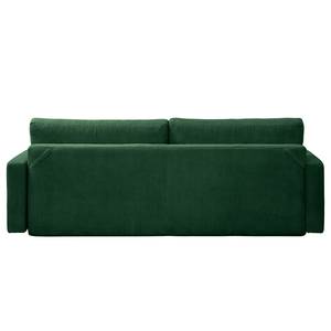 3-Sitzer Sofa MAISON Cordstoff Poppy: Tannengrün - Mit Schlaffunktion