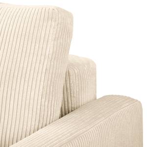 3-Sitzer Sofa MAISON Cordstoff Poppy: Creme - Mit Schlaffunktion