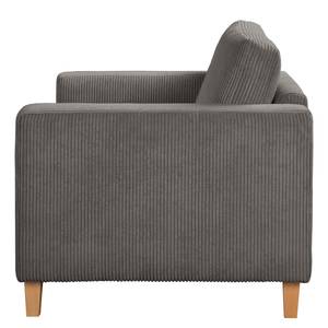 Bankstellen 3-, 2-zits, fauteuil MAISON vlakweefsel - Corduroy Poppy: Grijs