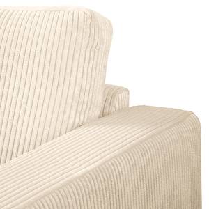 Bankstellen 3-, 2-zits, fauteuil MAISON vlakweefsel - Corduroy Poppy: Crèmekleurig