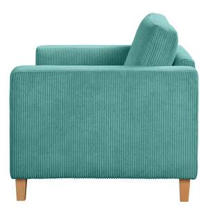 Bankstellen 3-, 2-zits, fauteuil MAISON vlakweefsel - Corduroy Poppy: Turquoise