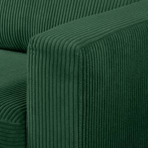 Set di divani a 3, 2, 1 posti MAISON Tessuto piatto - Velluto a coste Poppy: verde abete